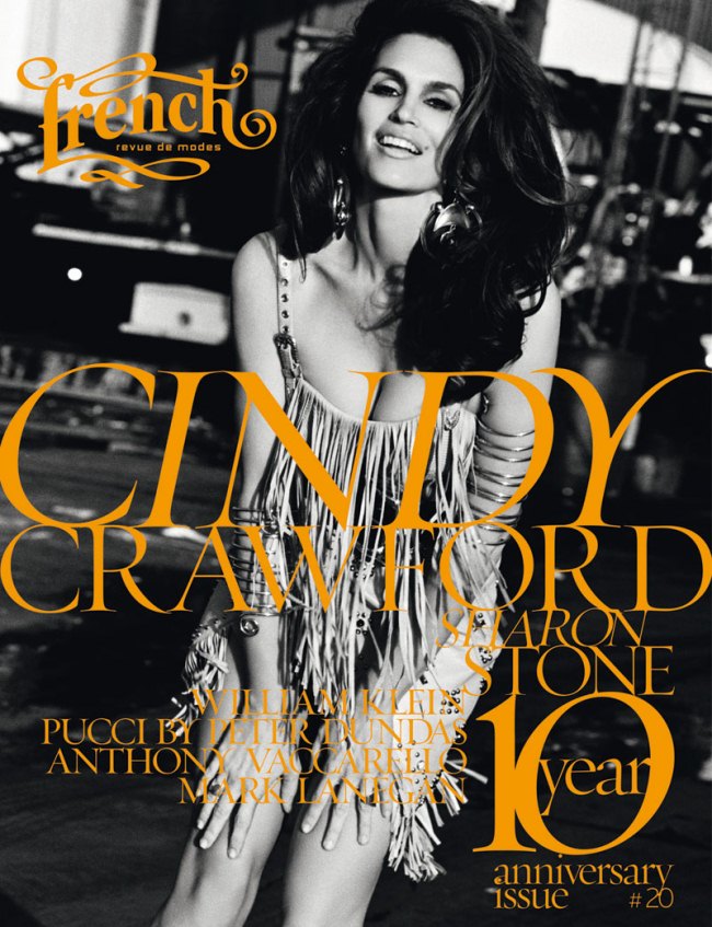 WTFSG-Cindy Crawford on the cover of French Revue de Modes - Thierry Le Goues