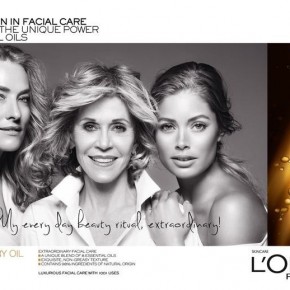 Jane Fonda, Doutzen Kroes + Tatjana Patitz Prove Beauty is Ageless in New L’Oreal Ad Jane Fonda, Doutzen Kroes + Tatjana Patitz Prove Beauty is Ageless in New L’Oreal Ad