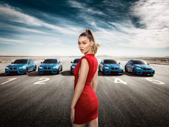 BMW Taps Gigi Hadid for RedHot Car Commercial Wardrobe Trends
