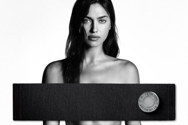 Irina Shayk Goes Topless For Givenchy Jeans Campaign