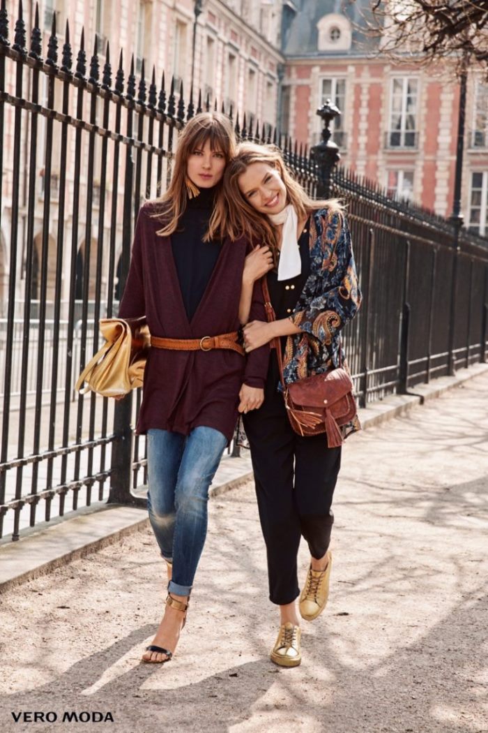 Josephine Skriver Models Effortless Style in Vero Moda's Fall - Wardrobe Trends