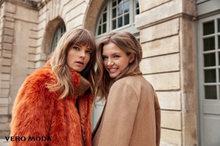 Josephine Skriver Models Effortless Style in Vero Moda's Fall - Wardrobe Trends