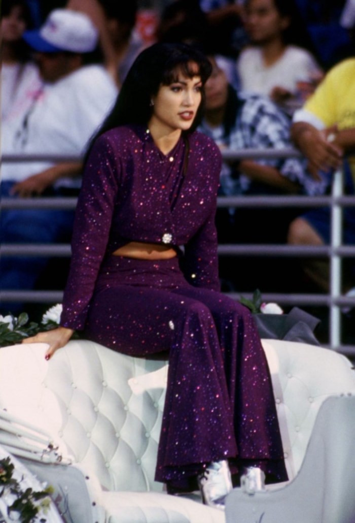 Selena purple jumpsuit costume deals