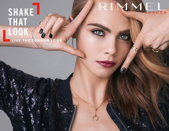 Rimmel get the deals london look model