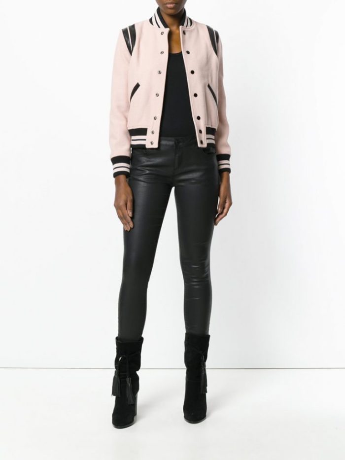 Pink saint hotsell laurent teddy jacket