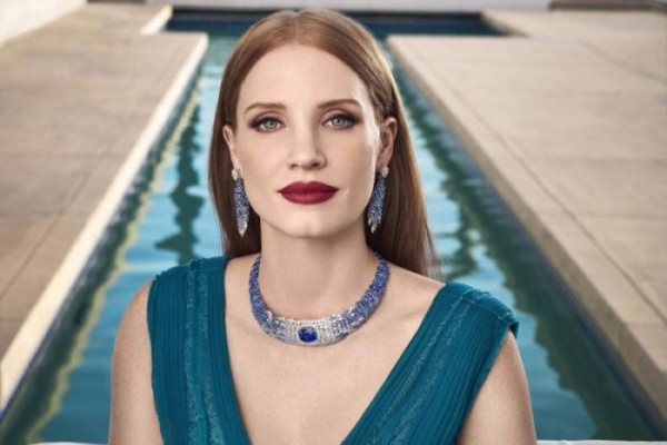 Jessica Chastain Dazzles in Piaget Jewelry Wardrobe Trends