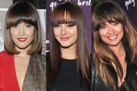 WTF HairStyle Spotting: The New Hot and Heavy Brunette Fringe