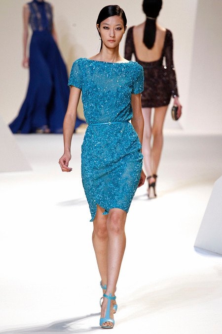 Color is the New Black in Elie Saab Spring 2013 Runway Collection