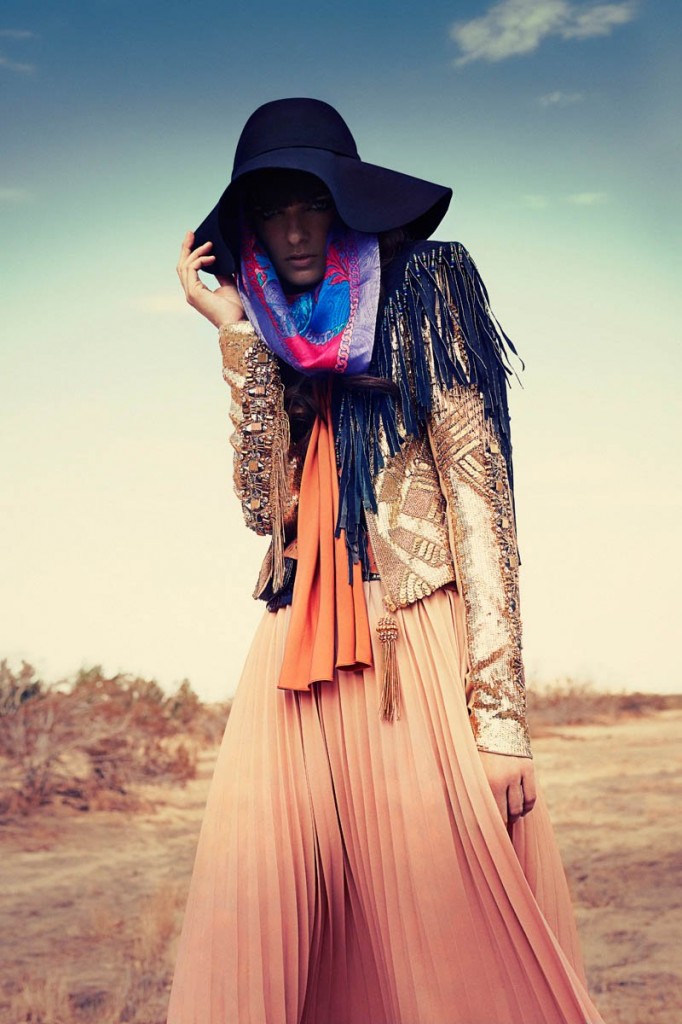 Lauren Switzer is a Bohemian Beauty for Marie Claire Latin America by ...