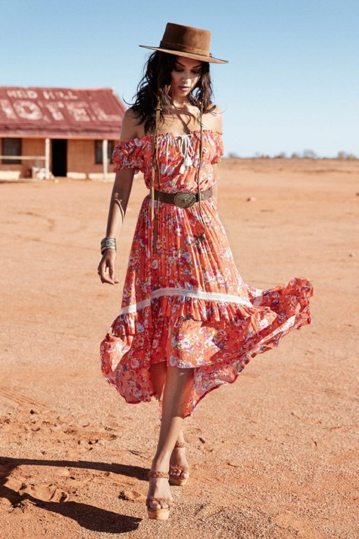 Shanina Shaik Models Western Looks for Spell & the Gypsy Collective ...