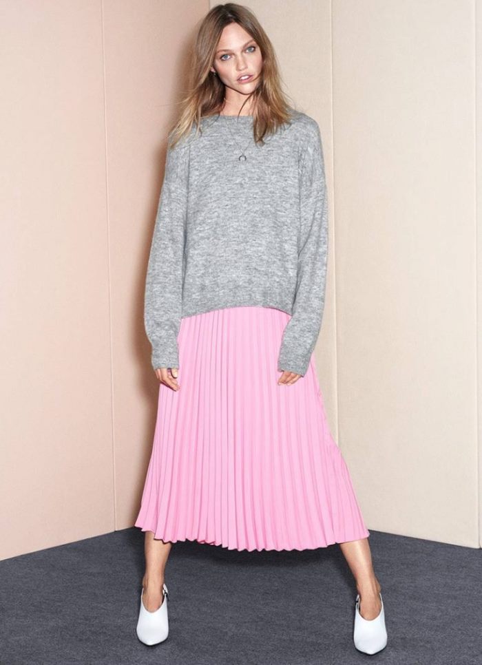 Sasha Pivovarova Models New Season Trends from H&M - Wardrobe Trends ...