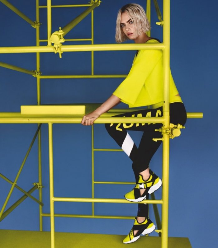 Cara Delevingne Shines in Neon for New PUMA Campaign - Wardrobe Trends ...