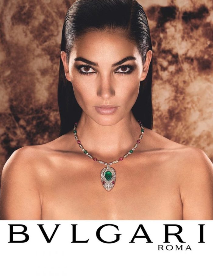 Lily Aldridge Dazzles in Bulgari Serpenti Campaign - Wardrobe Trends ...