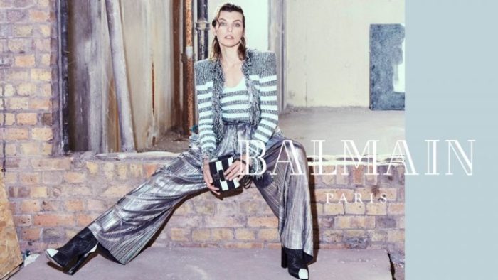 Milla Jovovich Shines in Balmain Fall 2018 Campaign - Wardrobe Trends ...